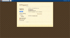 Desktop Screenshot of elpregoneroweb.blogspot.com