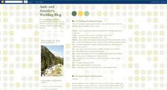 Desktop Screenshot of andyandjenniferwedding.blogspot.com