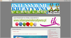 Desktop Screenshot of intensywniekreatywna.blogspot.com