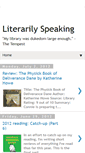 Mobile Screenshot of literarilyspeaking1.blogspot.com