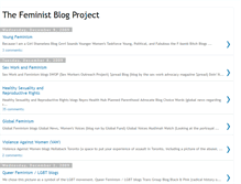Tablet Screenshot of feministblogproject.blogspot.com
