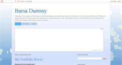 Desktop Screenshot of bursadummy.blogspot.com