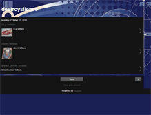 Tablet Screenshot of destroysilence.blogspot.com