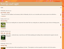 Tablet Screenshot of entropyandlight.blogspot.com