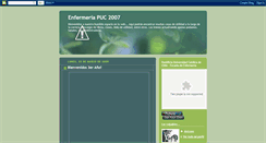 Desktop Screenshot of enfermeriapuc07.blogspot.com