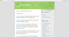 Desktop Screenshot of i-like-math.blogspot.com