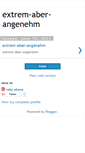 Mobile Screenshot of extrem-aber-angenehm.blogspot.com