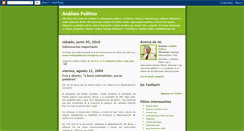 Desktop Screenshot of analistapolitico.blogspot.com