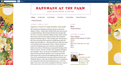 Desktop Screenshot of handmadeatthefarm.blogspot.com