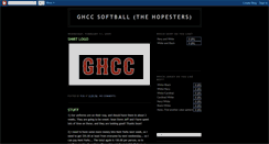 Desktop Screenshot of ghccsoftball.blogspot.com