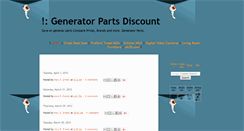 Desktop Screenshot of generatorpartsdiscount.blogspot.com