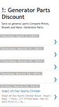 Mobile Screenshot of generatorpartsdiscount.blogspot.com