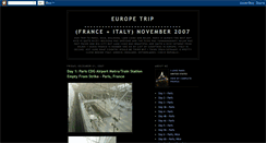 Desktop Screenshot of franceanditalytrip.blogspot.com