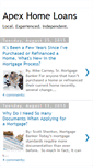 Mobile Screenshot of apexhomeloans.blogspot.com