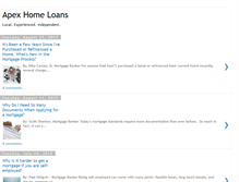 Tablet Screenshot of apexhomeloans.blogspot.com
