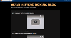 Desktop Screenshot of heavyhittersboxingnews.blogspot.com