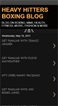 Mobile Screenshot of heavyhittersboxingnews.blogspot.com