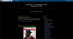 Desktop Screenshot of aniquefoundationproduction.blogspot.com