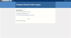 Desktop Screenshot of freeportpownallittleleague.blogspot.com