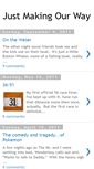 Mobile Screenshot of justmakingourway.blogspot.com