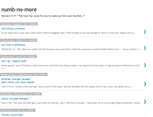 Tablet Screenshot of numb-no-more.blogspot.com