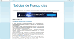 Desktop Screenshot of notifranquicias.blogspot.com