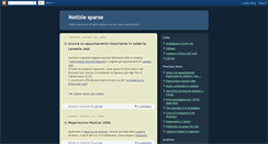 Desktop Screenshot of notiziesparse.blogspot.com