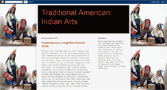 Desktop Screenshot of jamesblakeamericanindianarts.blogspot.com