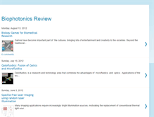 Tablet Screenshot of biophotonicsreview.blogspot.com