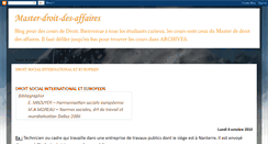 Desktop Screenshot of master-droit-des-affaires.blogspot.com