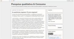 Desktop Screenshot of pesquisaconsumo.blogspot.com