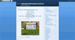 Desktop Screenshot of lakesideelementaryschool.blogspot.com