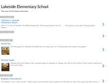Tablet Screenshot of lakesideelementaryschool.blogspot.com