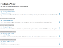 Tablet Screenshot of findingavoice2.blogspot.com