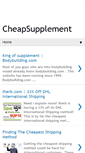 Mobile Screenshot of cheapsupplement.blogspot.com