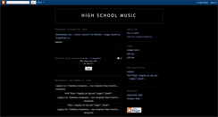 Desktop Screenshot of highschoolmusic.blogspot.com