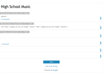 Tablet Screenshot of highschoolmusic.blogspot.com