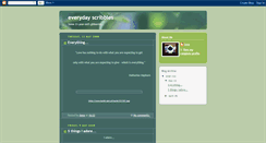 Desktop Screenshot of myeverydayscribbles.blogspot.com