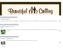 Tablet Screenshot of beautifulcalling.blogspot.com