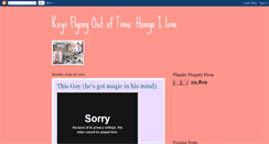 Desktop Screenshot of keysflyingoutoftime.blogspot.com