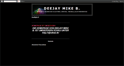 Desktop Screenshot of dj-mike-b.blogspot.com