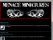 Tablet Screenshot of menaceminis.blogspot.com