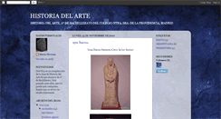 Desktop Screenshot of historiadelartemariamoreno.blogspot.com