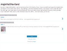 Tablet Screenshot of angiehallhaviland.blogspot.com
