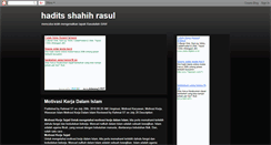 Desktop Screenshot of haditsshahih.blogspot.com