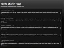 Tablet Screenshot of haditsshahih.blogspot.com