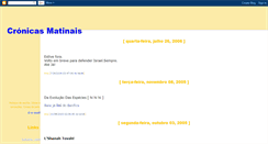 Desktop Screenshot of cronicasmatinais.blogspot.com
