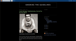 Desktop Screenshot of ignoringtheguidelines.blogspot.com