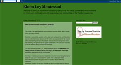 Desktop Screenshot of khomloymontessori.blogspot.com