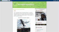 Desktop Screenshot of norwegian-experience.blogspot.com